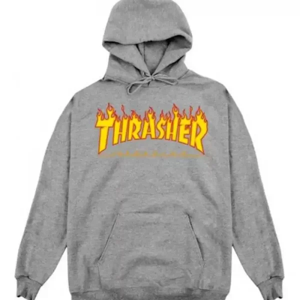 Hoodie Thrasher Flame Melange Oscuro Hoodie Thrasher Flame Melange Oscuro