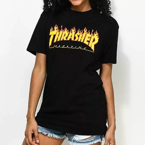 Remera Thrasher Girl Flame Remera Thrasher Girl Flame