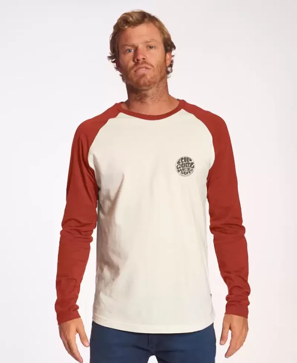 Remera Rip Curl New Ranglan Wettie Manga Larga