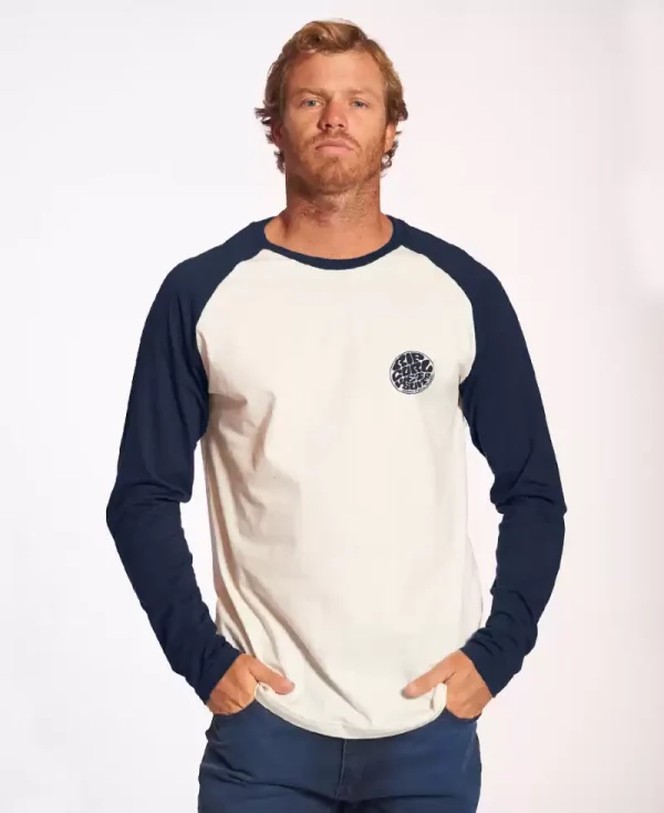 Remera Rip Curl New Ranglan Wettie Manga Larga