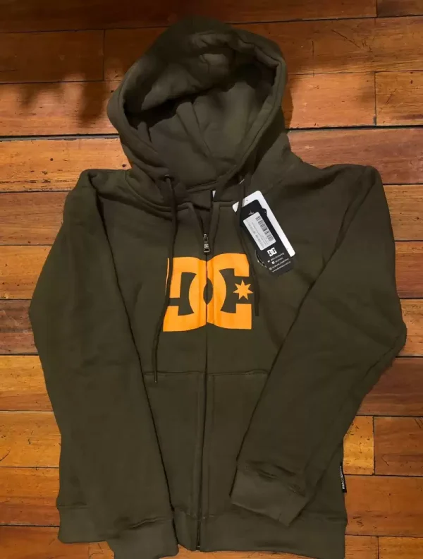 Hoodie Zip DC Shoes Big Logo Star Kid