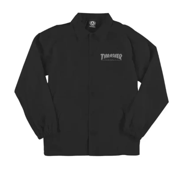 Coach Jacket Thrasher Negro Coach Jacket Thrasher Negro