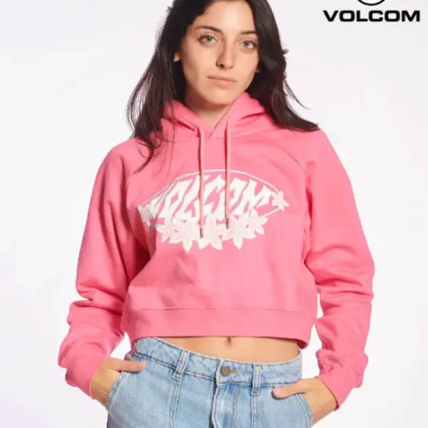 Hoodie Volcom Crop Puff Girl Hoodie Volcom Crop Puff Girl