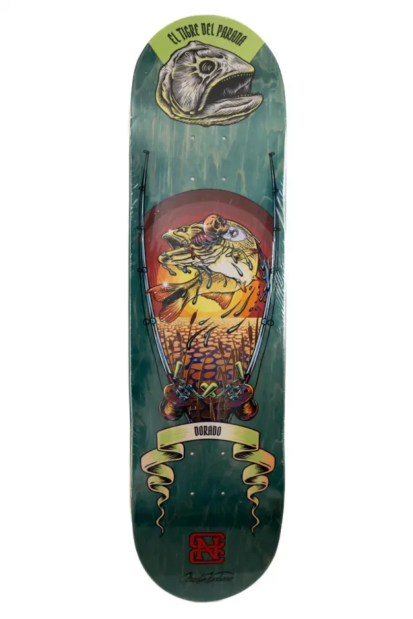 Tabla Skate CNC Dorado