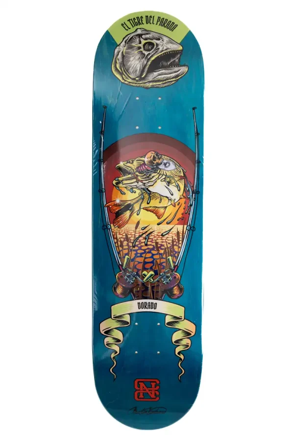 Tabla Skate CNC Dorado