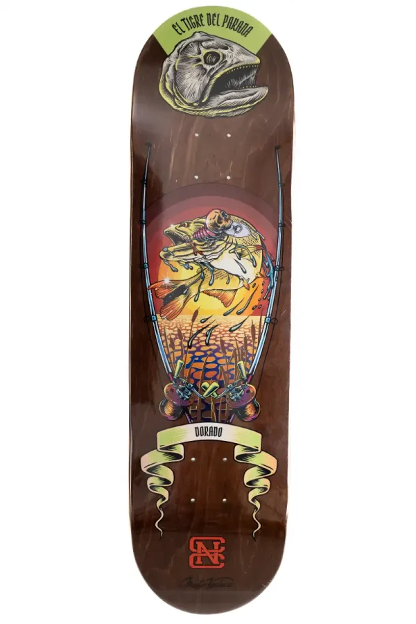 Tabla Skate CNC Dorado