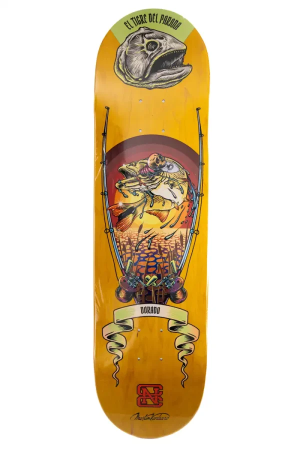 Tabla Skate CNC Dorado