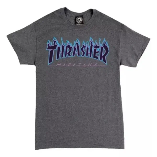 Remera Thrasher Purple Flame Girl Remera Thrasher Purple Flame Girl