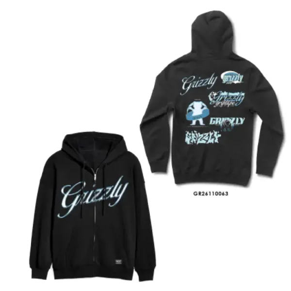 Hoodie Zip Grizzly Glacier