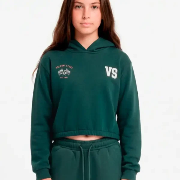 Hoodie Volcom Crop Mach Kid Hoodie Volcom Crop Mach Kid